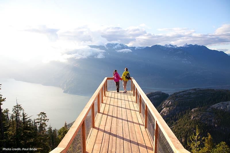 Lookout at Sea-to-sky Gondola in Squamish BC